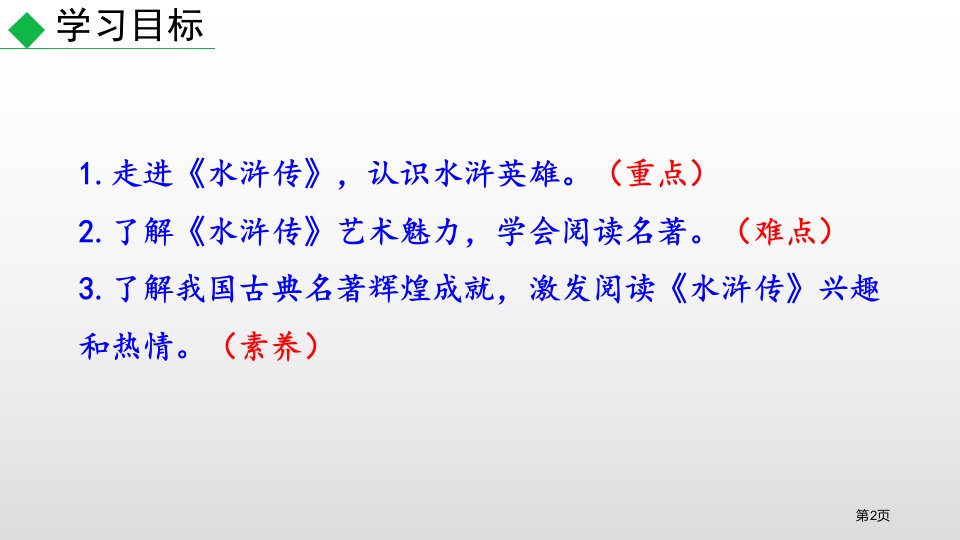 名著导读水浒传古典小说阅读市公开课一等奖省优质课获奖课件