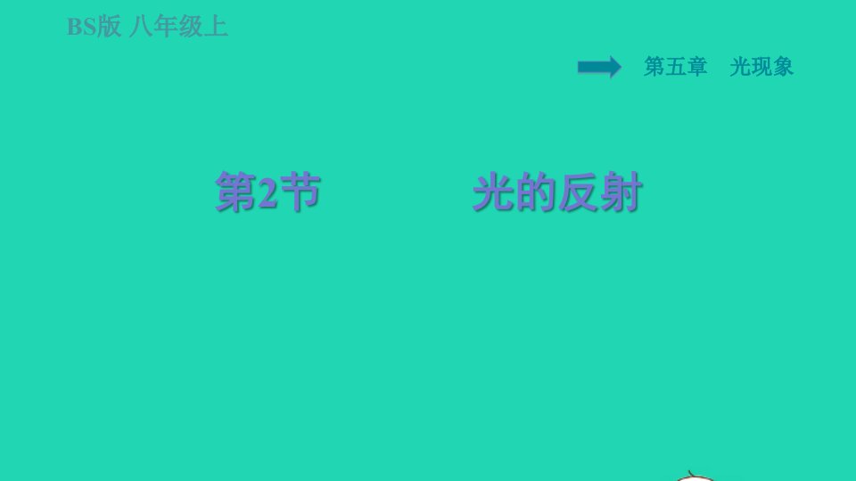 2021秋八年级物理上册第5章光现象5.2光的反射习题课件新版北师大版