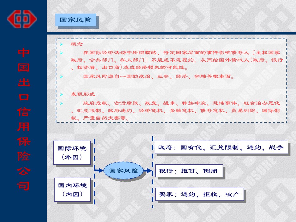 中国出口信用保险公司风险分析