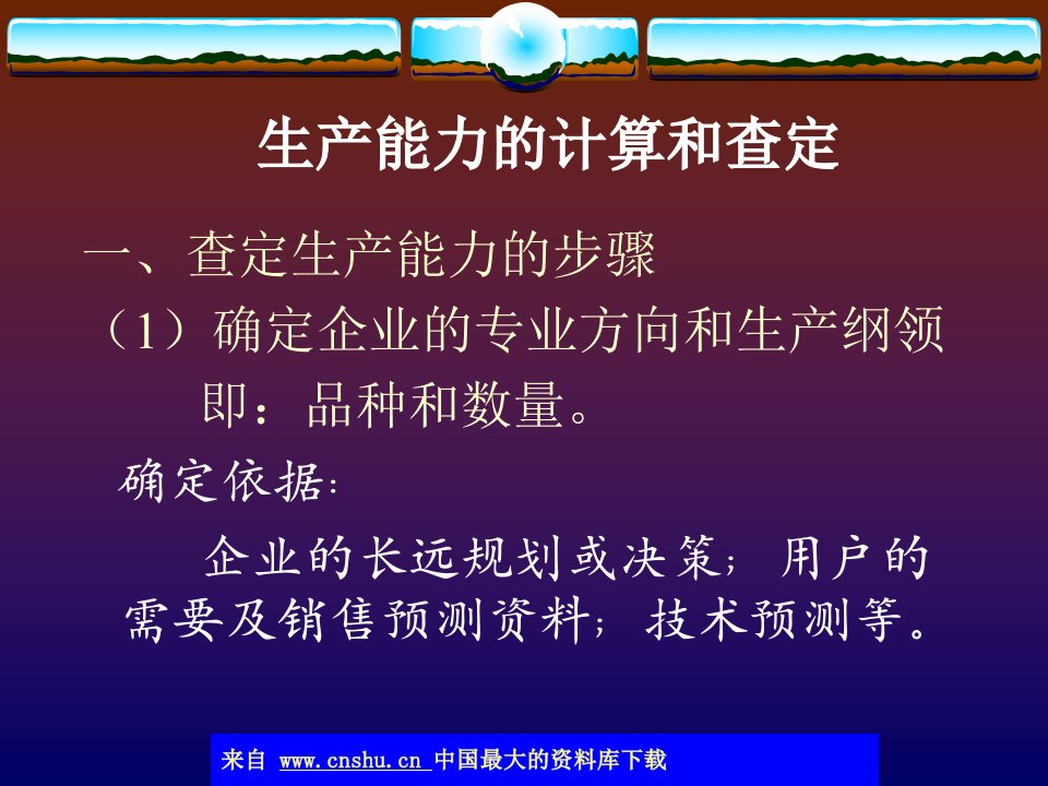 生产能力的计算和查定(ppt