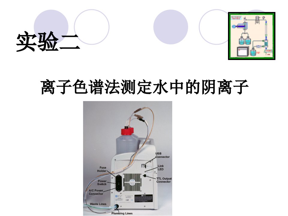 离子色谱法测定水质阴离子