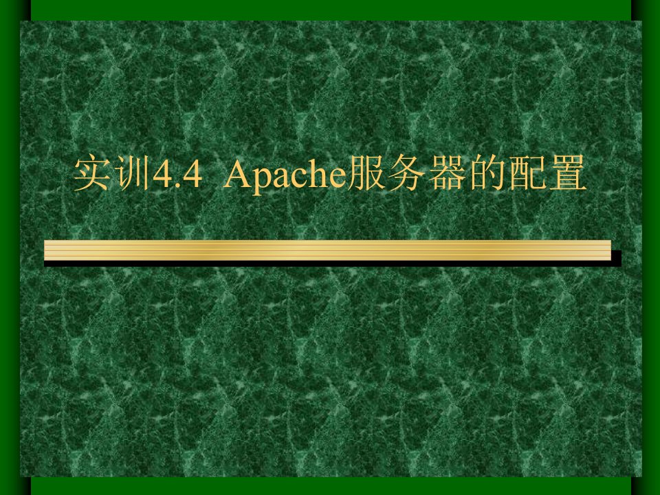 实训Apache服务器的配置linux