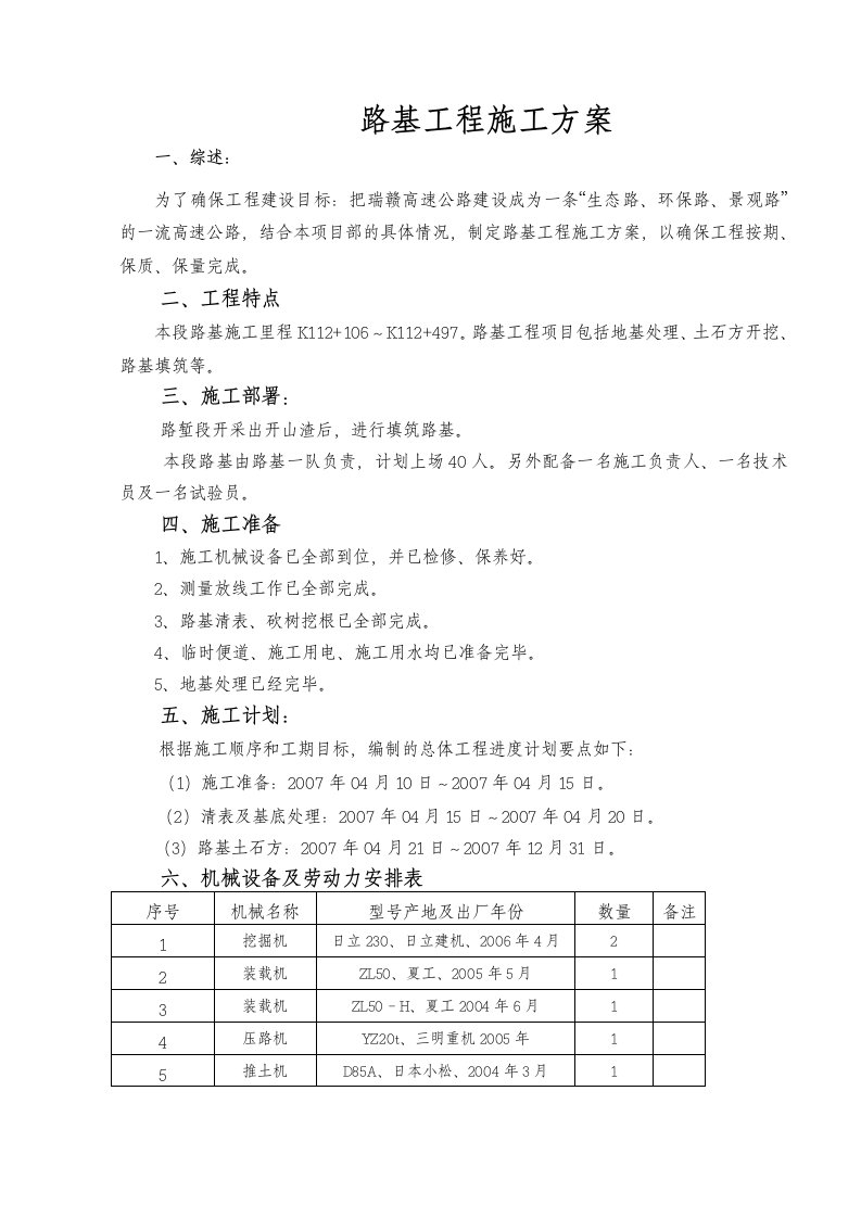 路基工程施工方案(2)