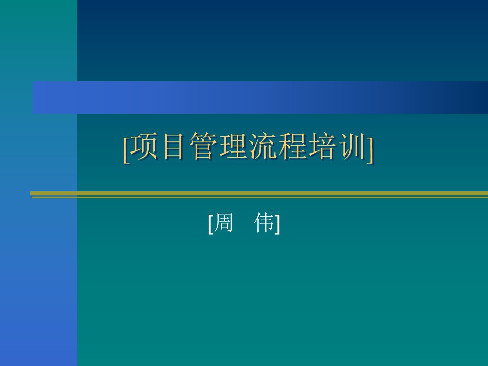 系统集成项目管理规范培训