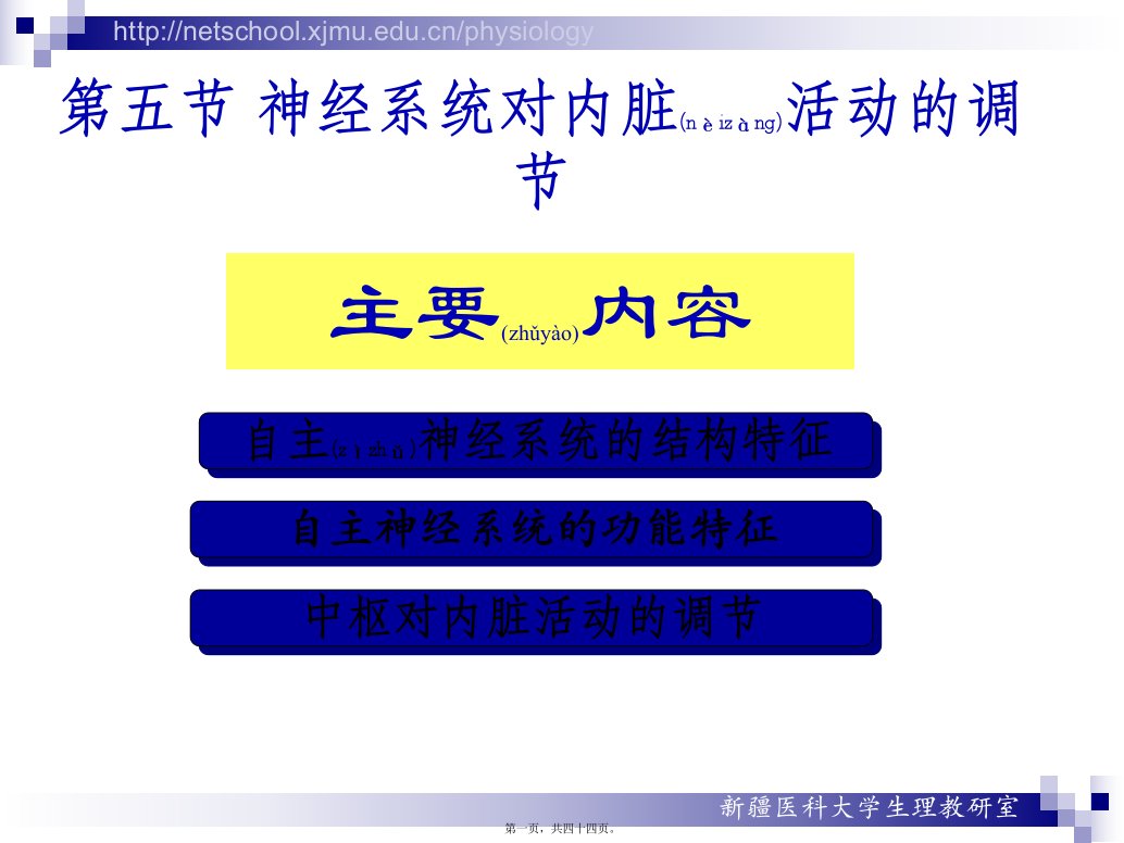 医学专题神经系统对内脏活动调节4附件