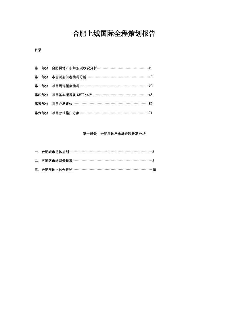 精选合肥上城国际全程策划报告5671388180