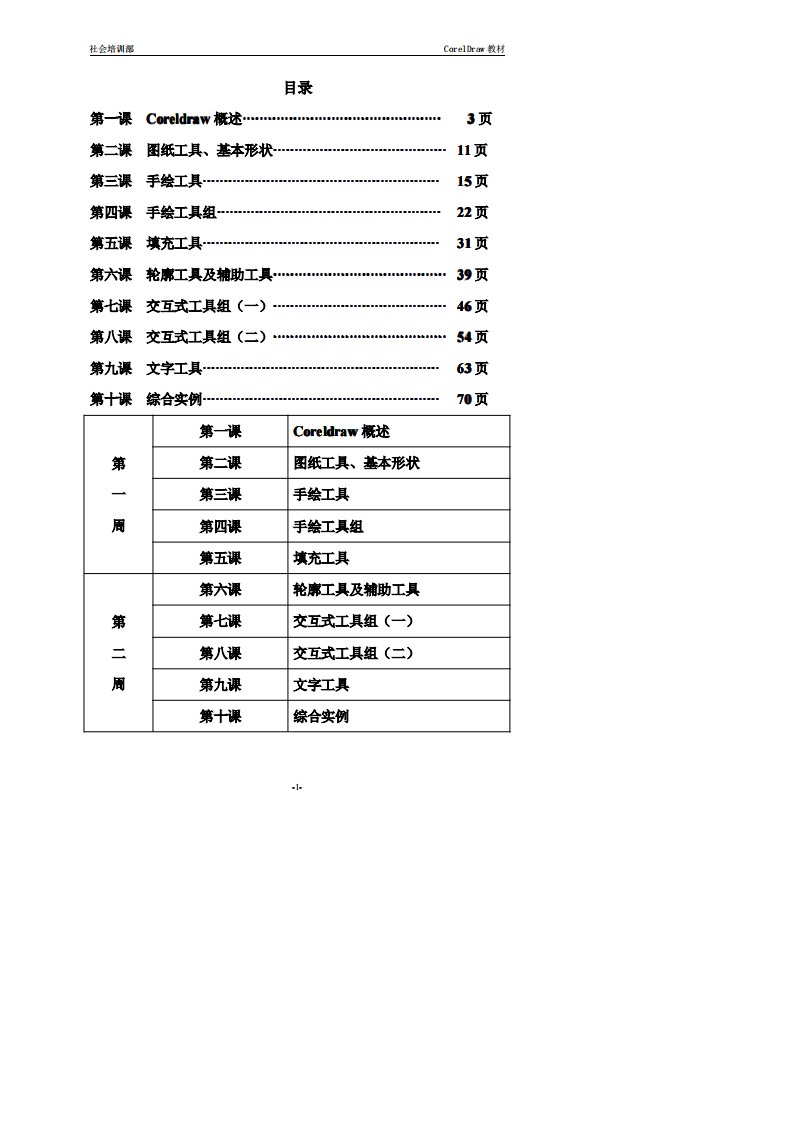 Coreldraw教材（精选）