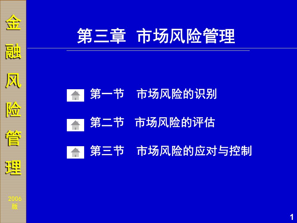 金融风险及其管理市场风险管理课件