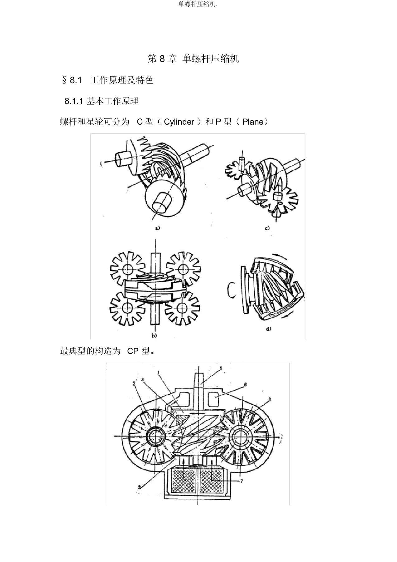 单螺杆压缩机