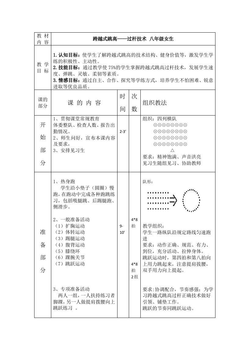 跨越式跳高教案庄正佳