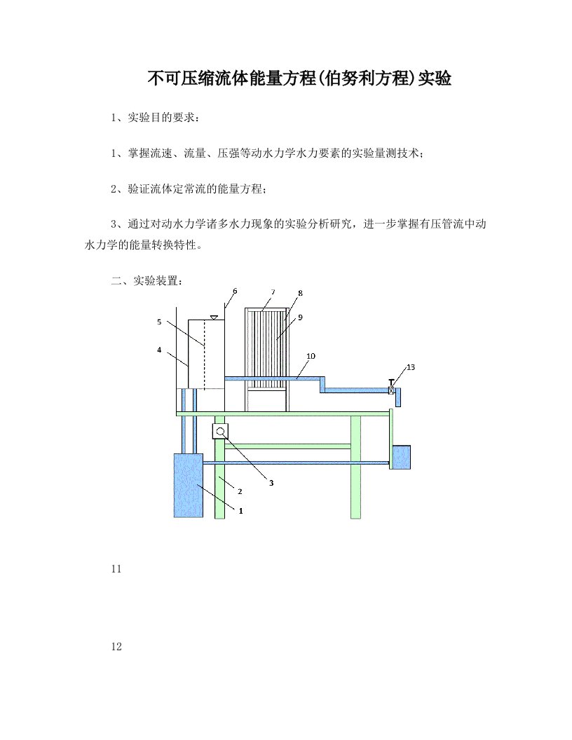 uhfAAA伯努利方程实验报告