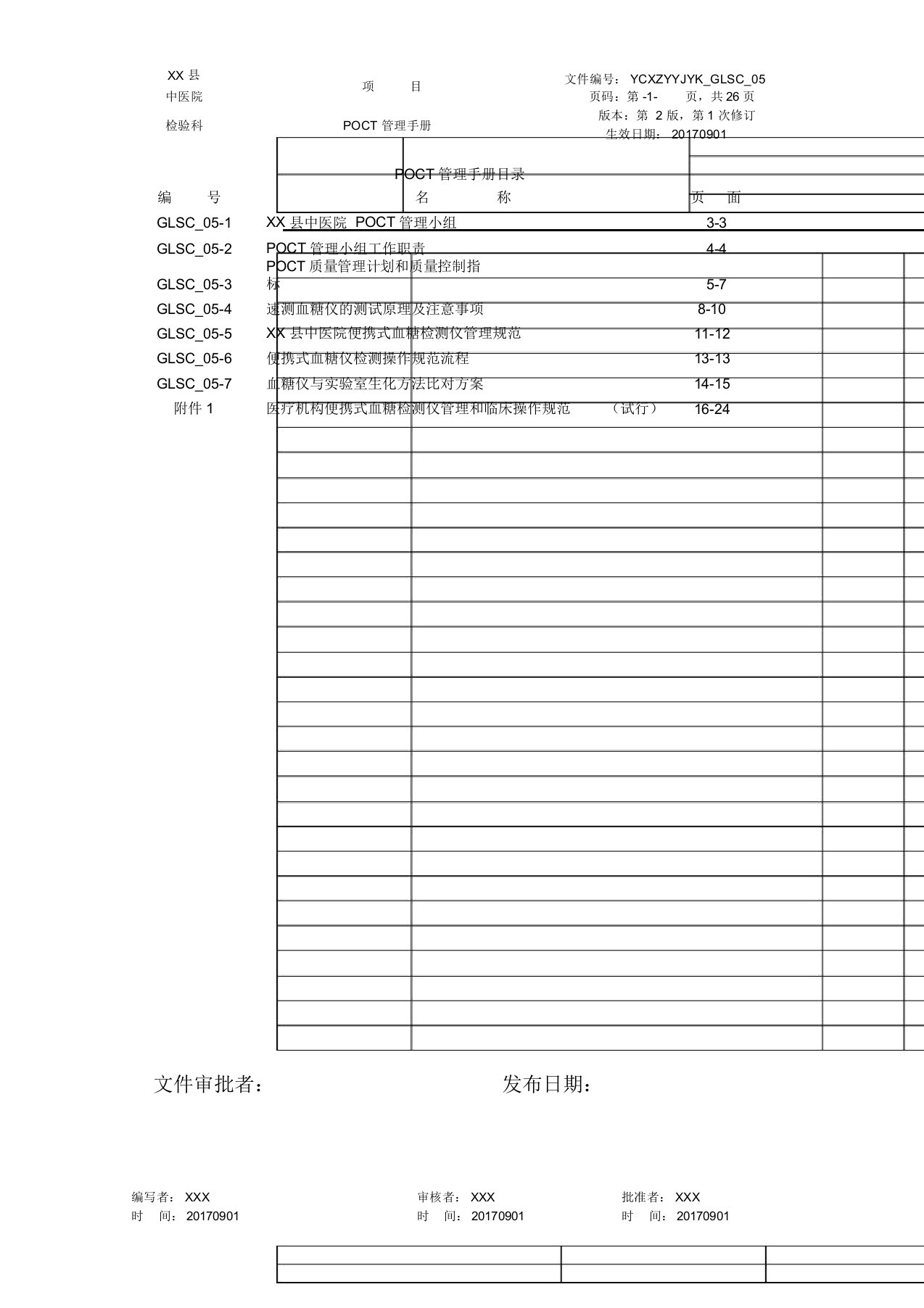 检验科即时检验(POCT)管理手册