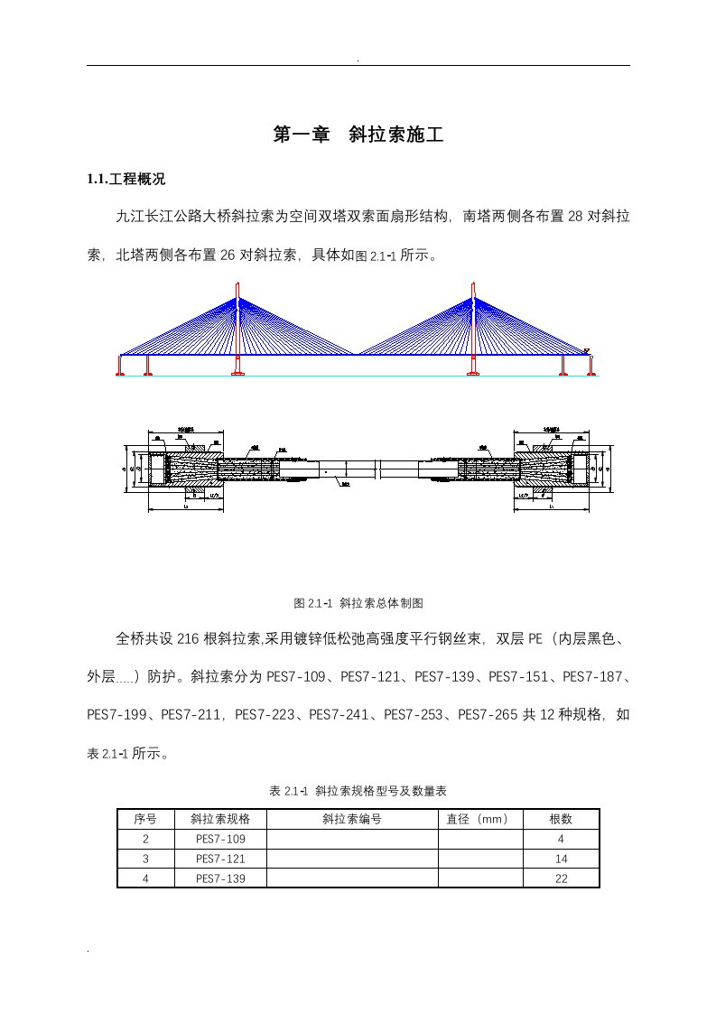 斜拉索施工方案