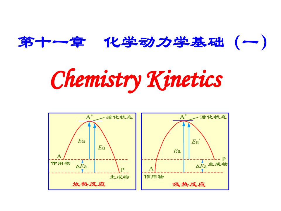 11化学动力学基础1