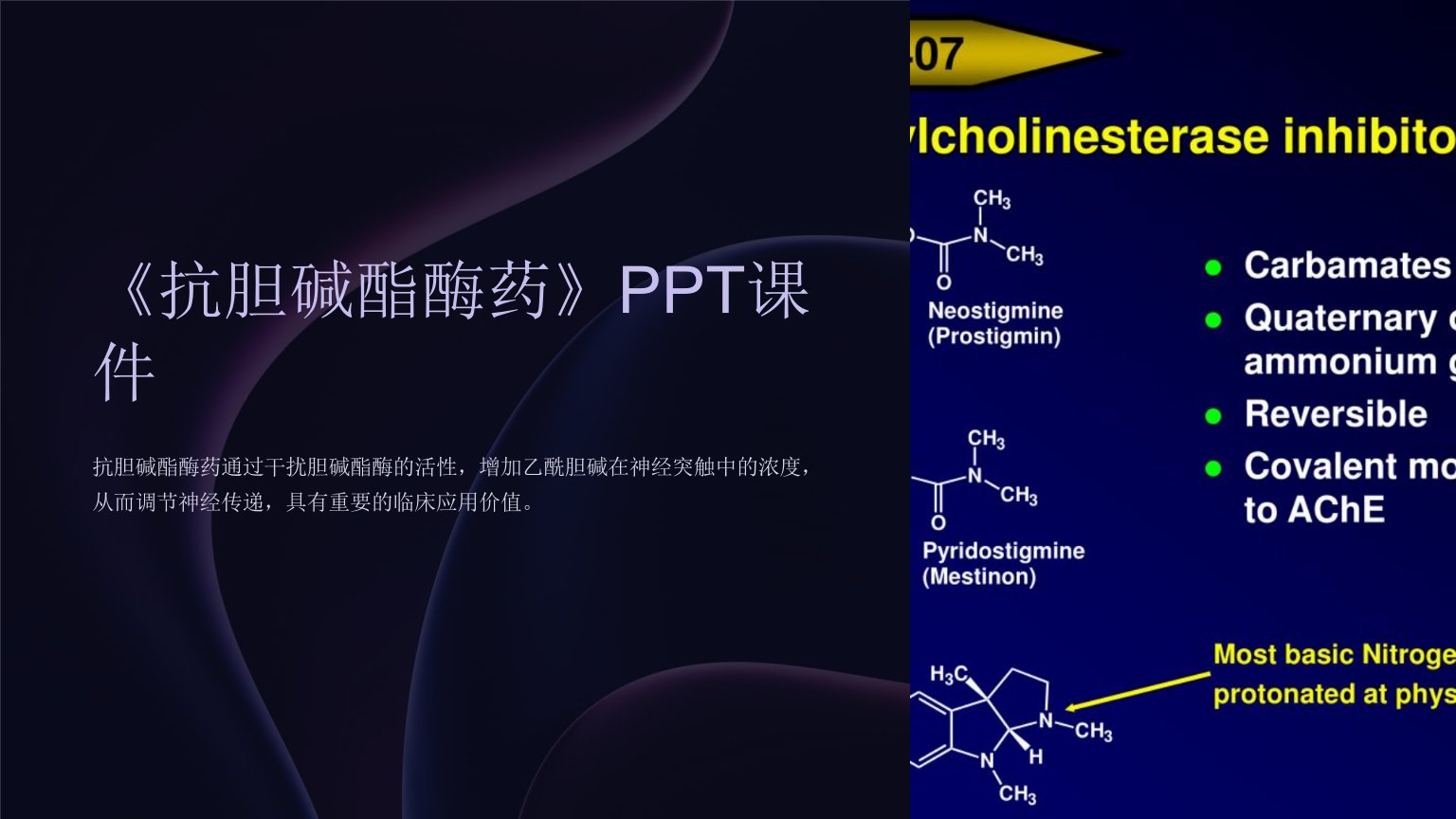 《抗胆碱酯酶药》课件