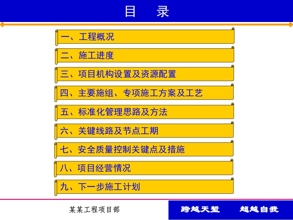 某工程项目管理总结汇报材料