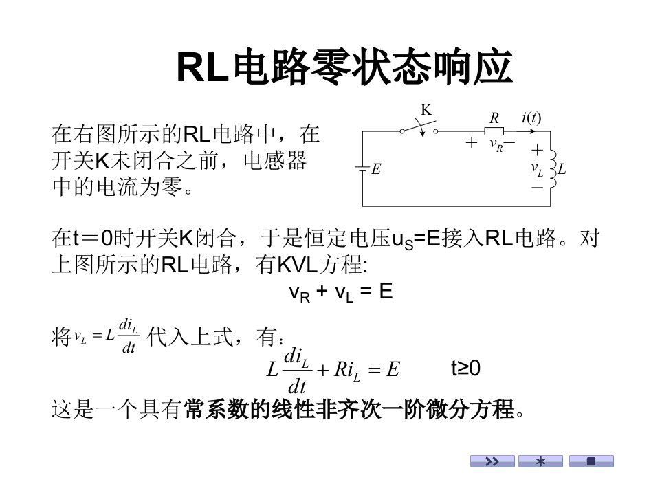 RL电路零状态响应ppt课件