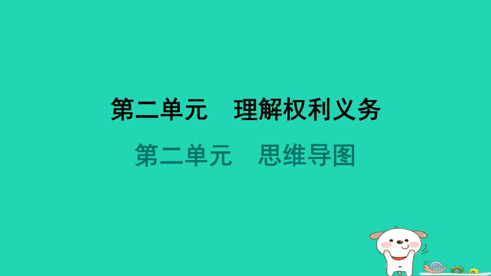 海南省2024八年级道德与法治下册第二单元理解权利义务思维导图课件新人教版