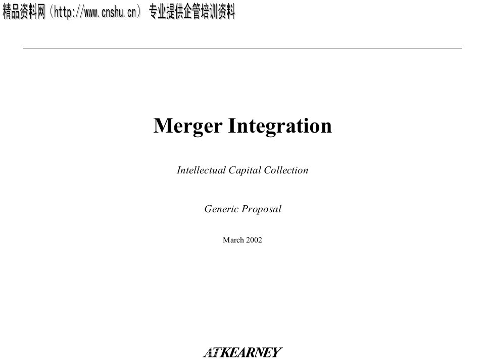 MergerIntegration(英文版)