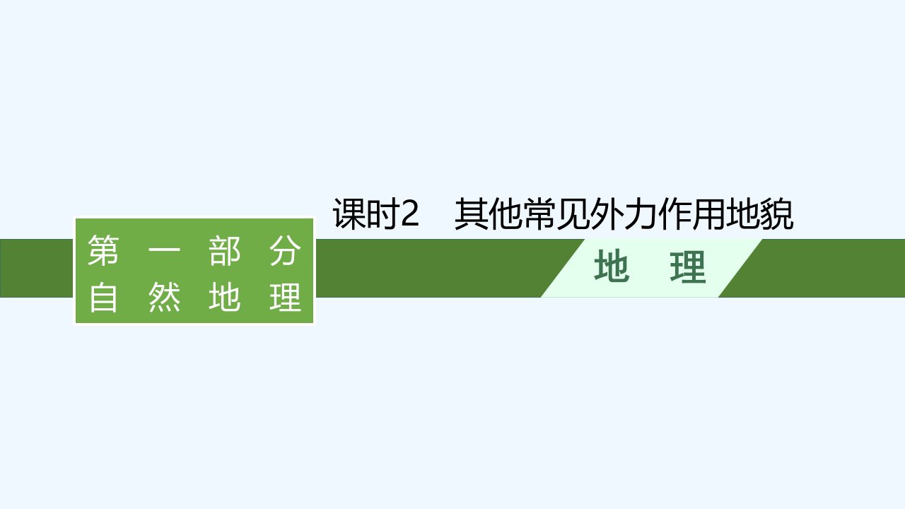 适用于新教材2024版高考地理一轮总复习第3章岩石圈与地表形态第6讲课时2其他常见外力作用地貌课件湘教版