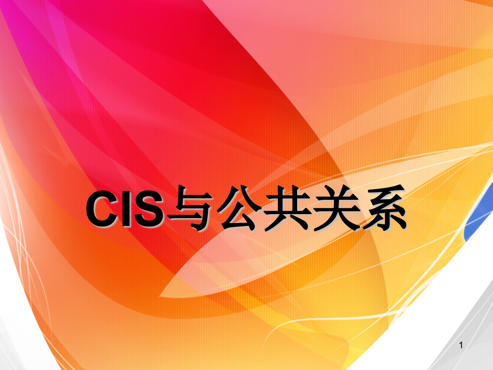 CIS与公共关系ppt课件