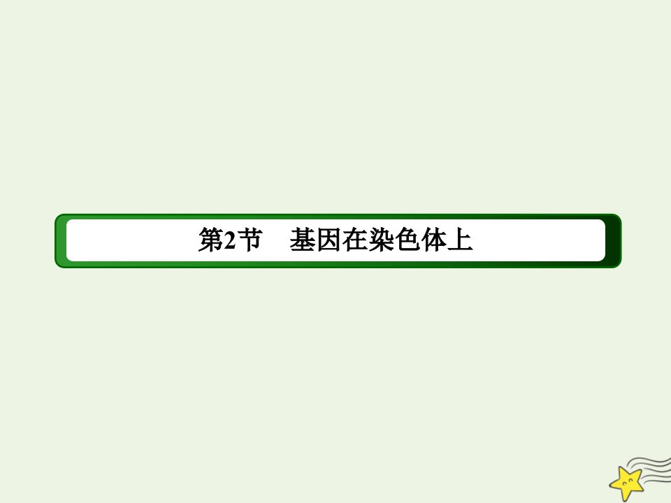 新教材高中生物第2章基因和染色体的关系2基因在染色体上课件新人教版必修2