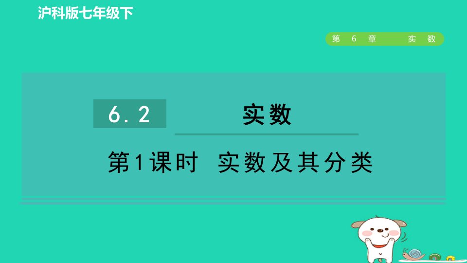 安徽专版2024春七年级数学下册第6章实数6.2实数第1课时实数及其分类作业课件新版沪科版