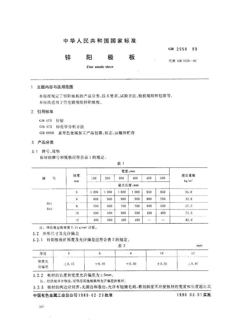 gb2058重有色金属板和带(一)