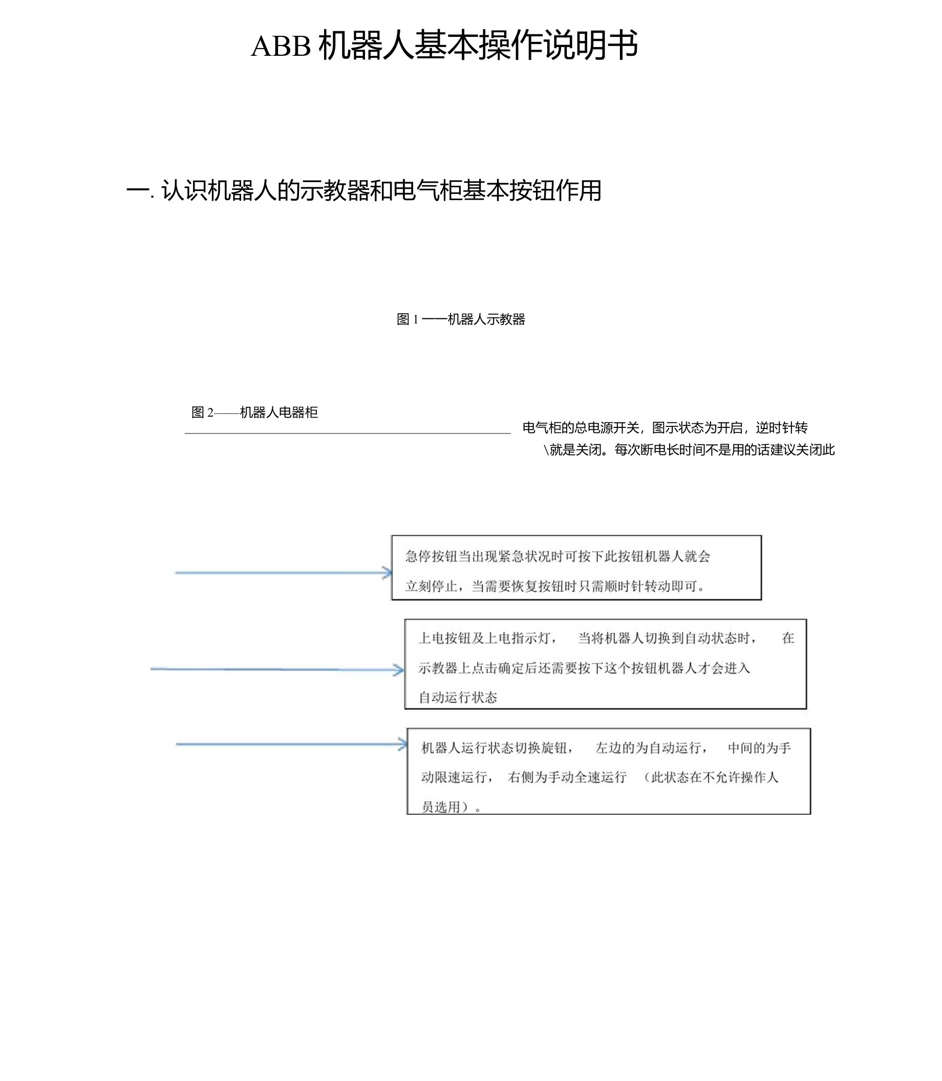 ABB机器人基本操作说明书