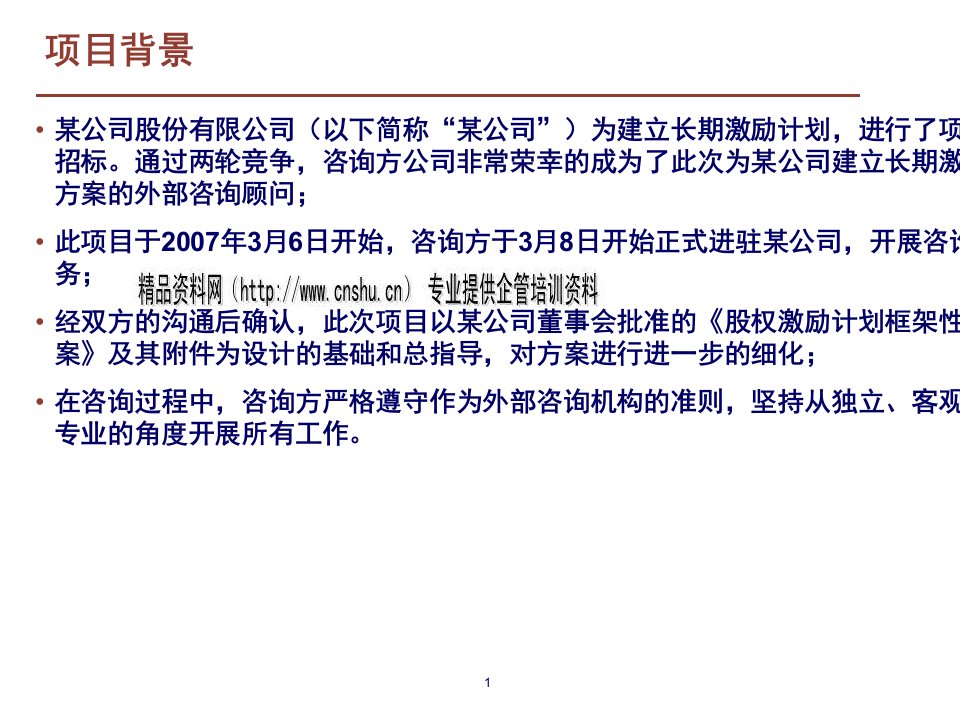 某股份公司首期股权激励计划方案