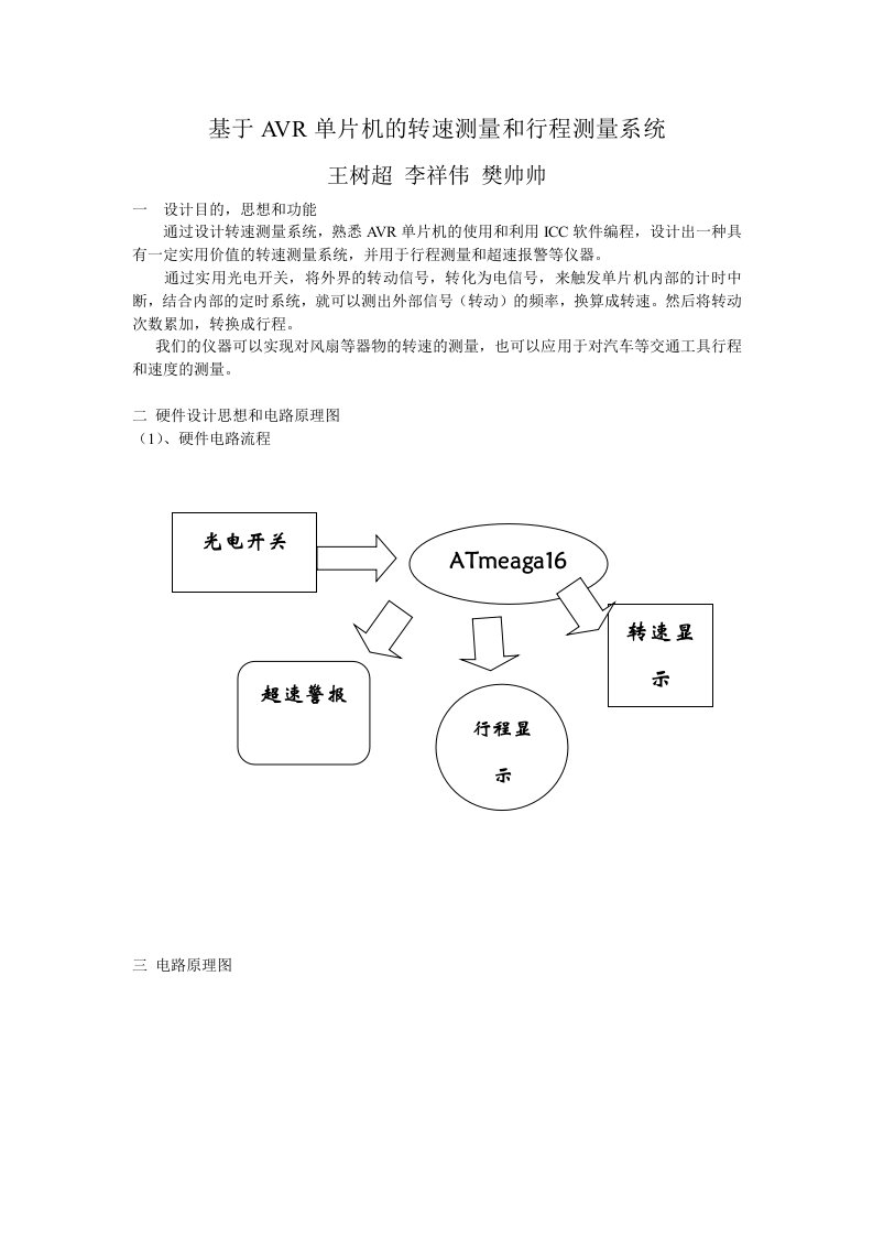 AVR单片机测转速程序