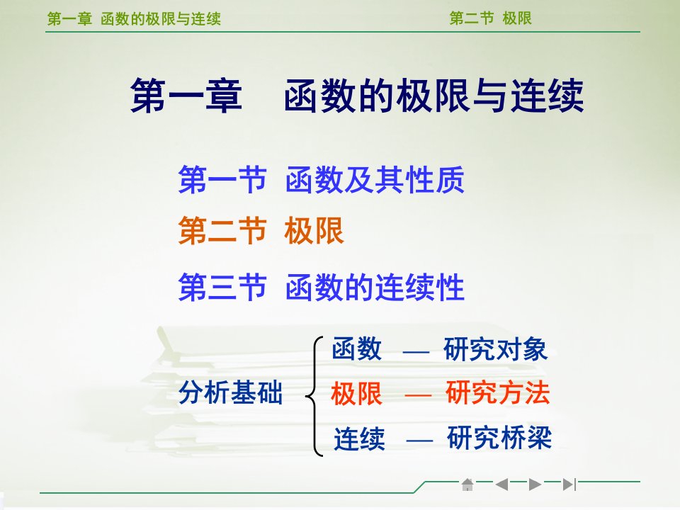 高等数学教学课件作者上册骈俊生电子课件第一章第二节