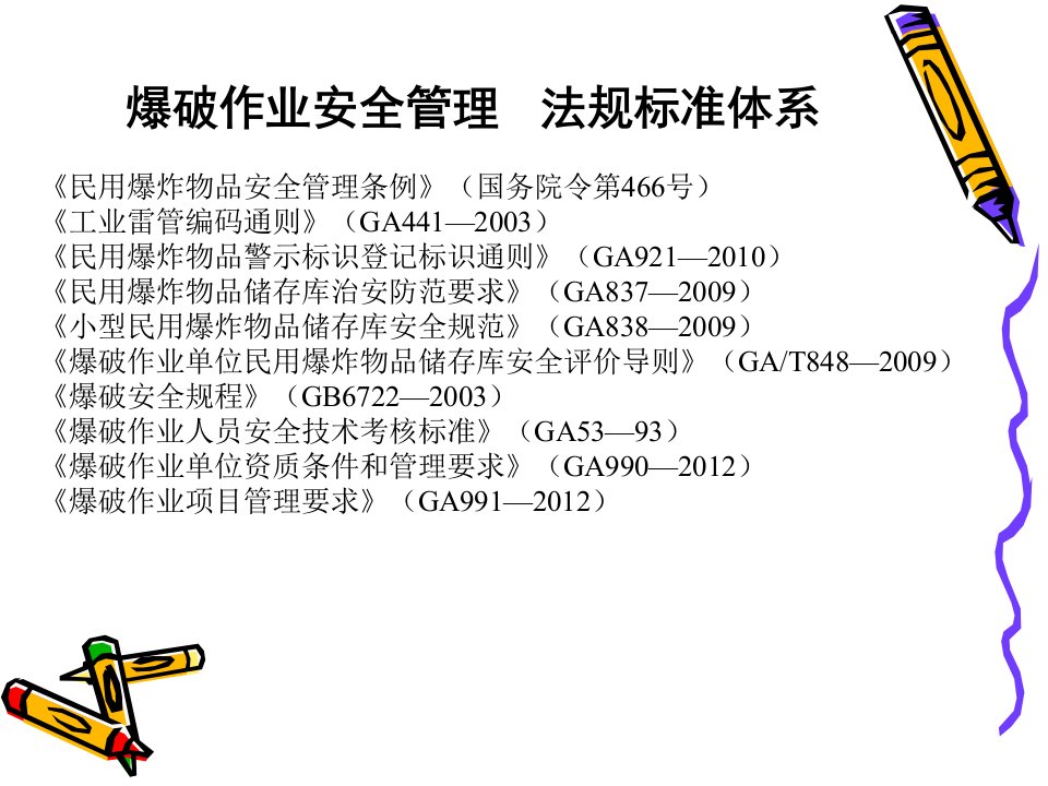 爆破作业安全管理培训课件(公安部三局)