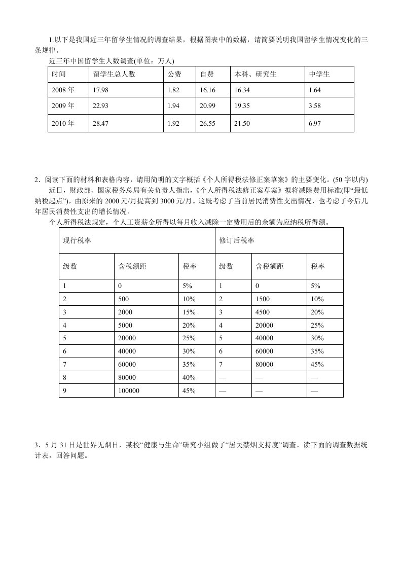 北京高考短文训练