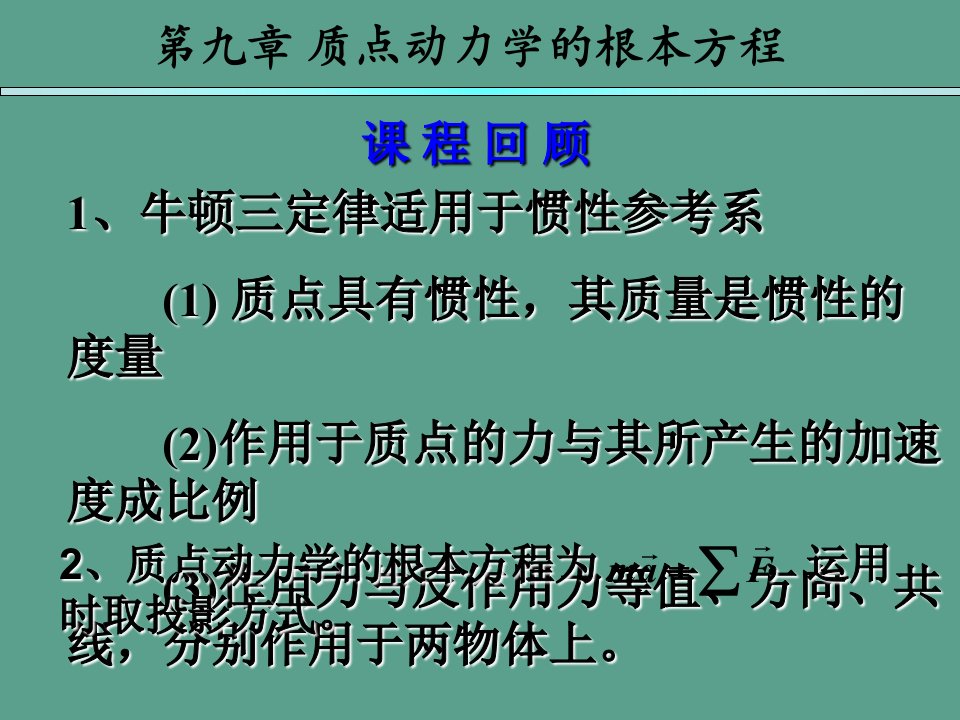 理论力学第七版第十章动量定理ppt课件