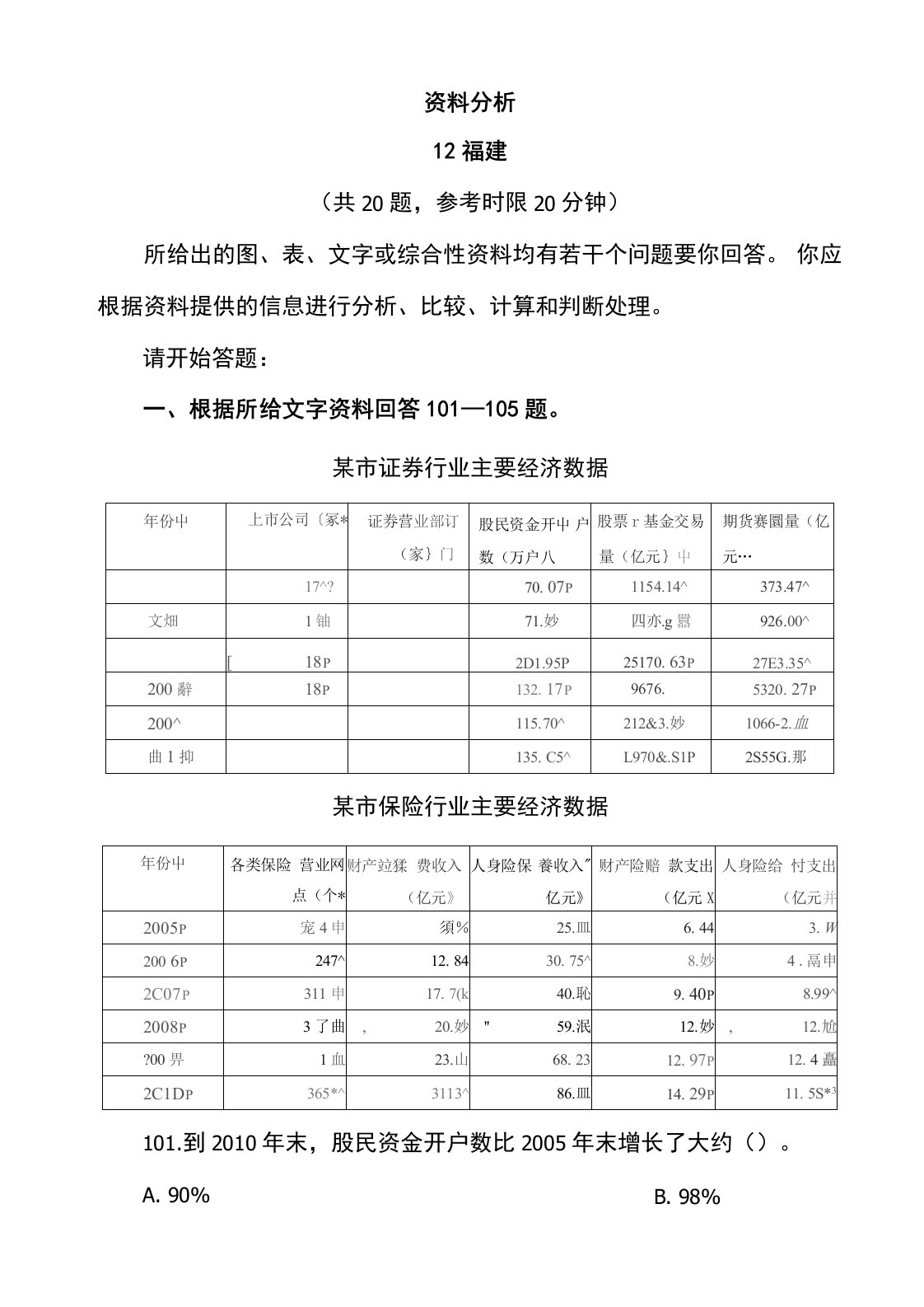 行测真题解析资料分析