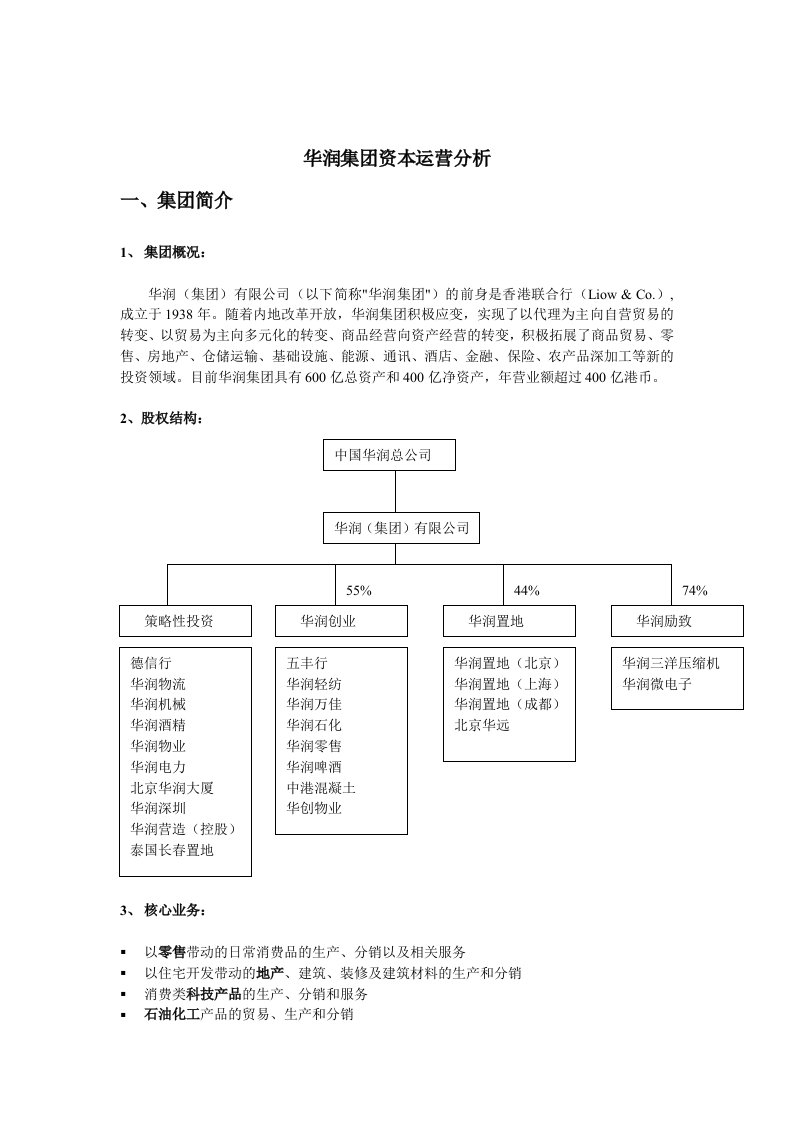 华润集团资本运营分析6