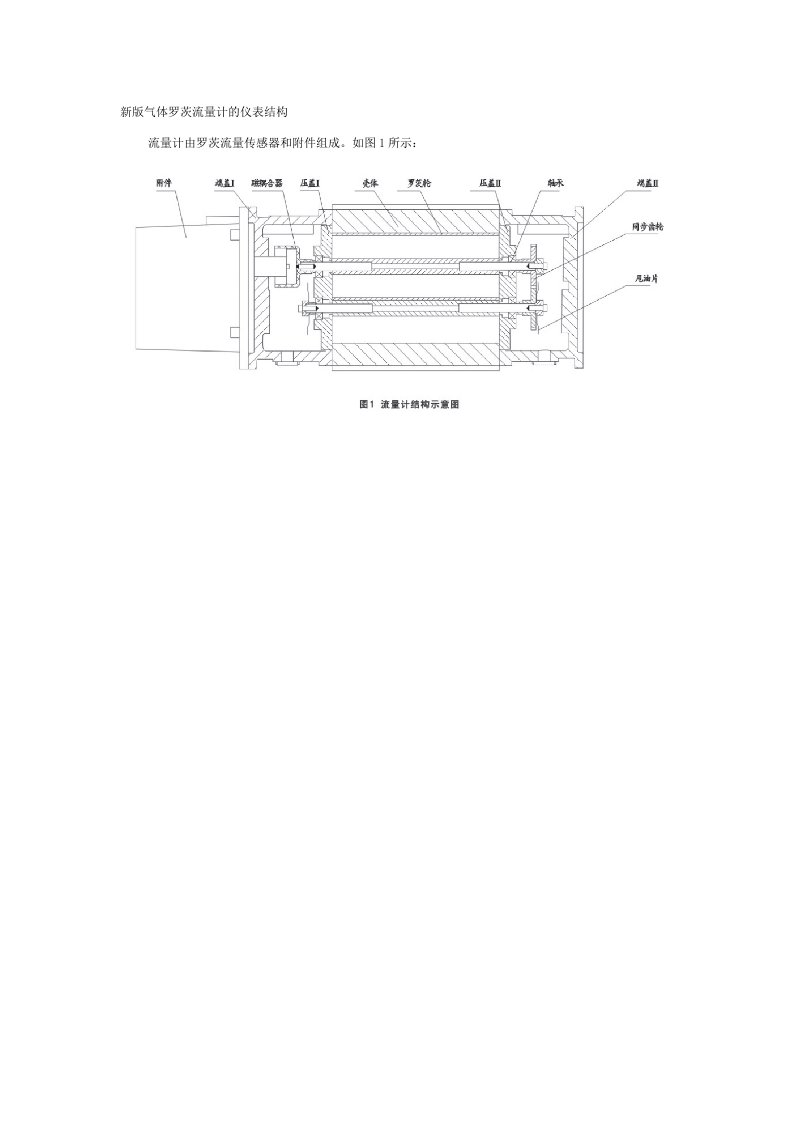新版气体罗茨流量计的仪表结构