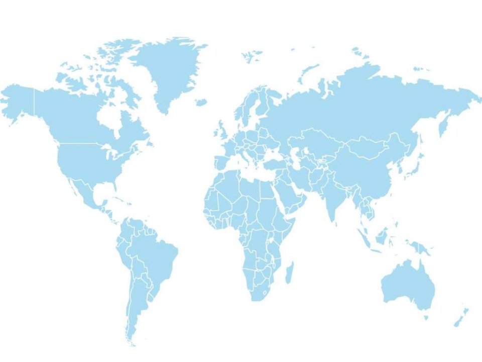 PPT素材(可编辑世界地图