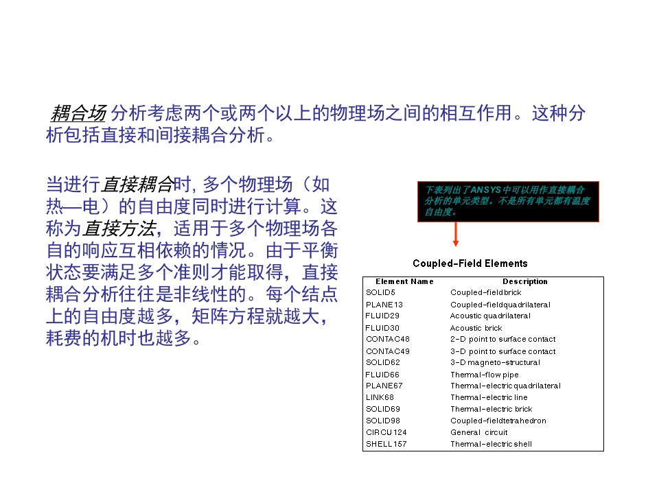 Ansys耦合热分析教程