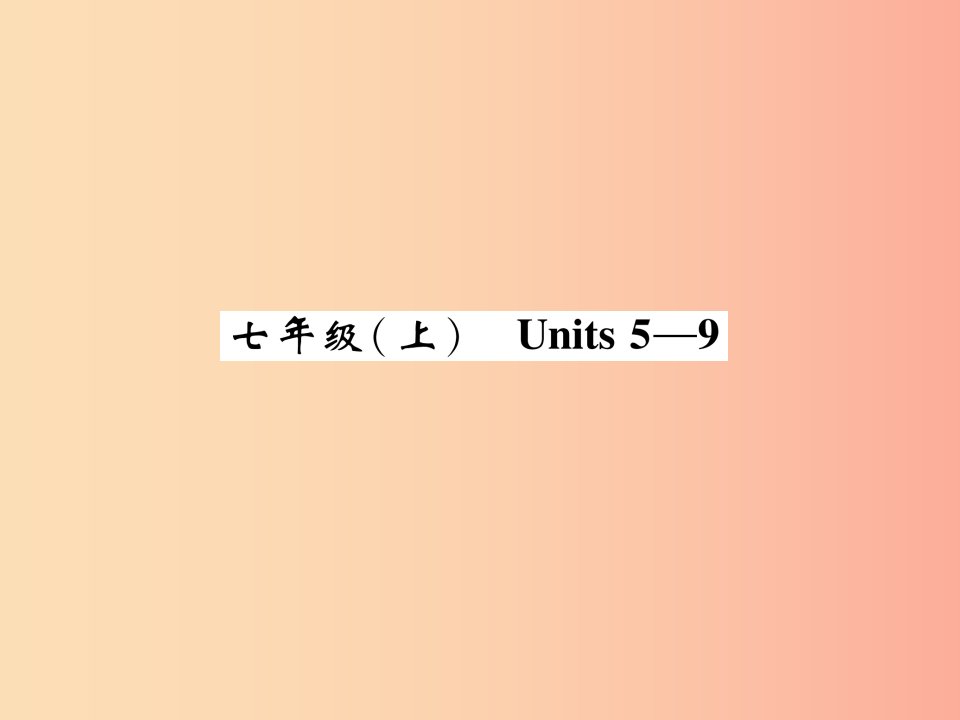 （贵阳专版）2019中考英语总复习