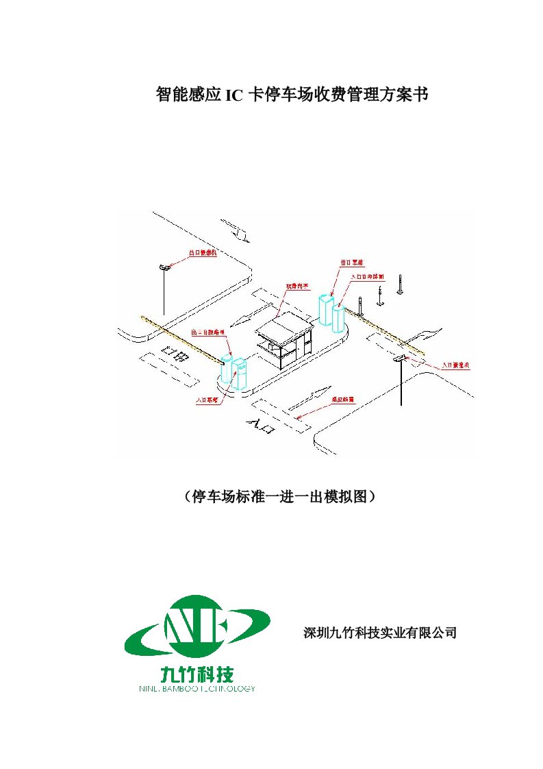 智能建筑系列：智能感应IC卡停车场收费管理方案书