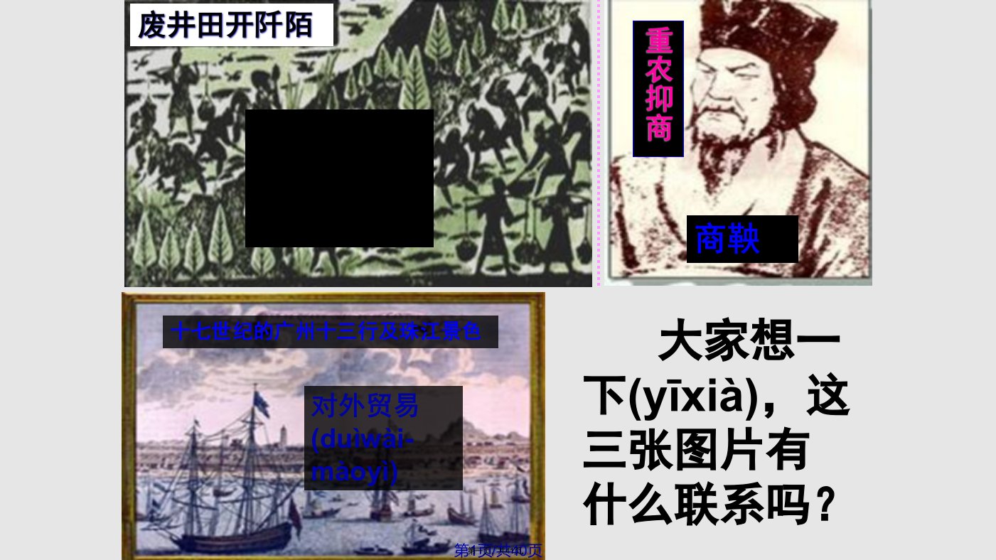 人教高一历史必修二教学古代的经济政策学习教案