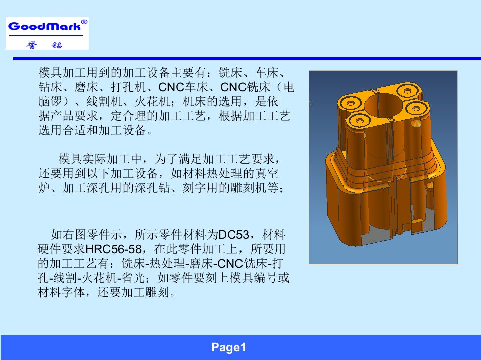 模具零件加工工艺全面认识ppt课件