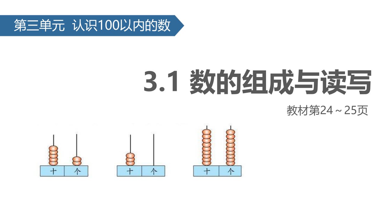 小学苏教版数学一年级下册课件：32数的组成与读写(共24张)