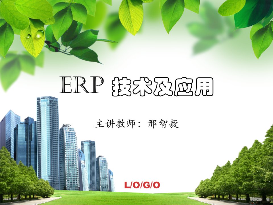 ERP技术及应用课程讲义