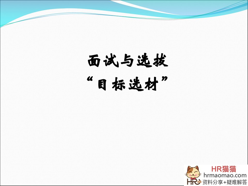 某科技招聘与面试技巧HR猫猫