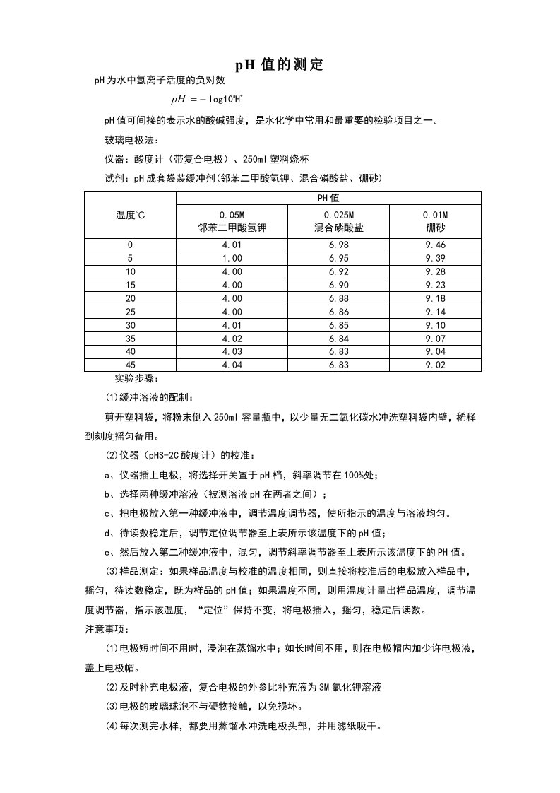 污水检验操作规程