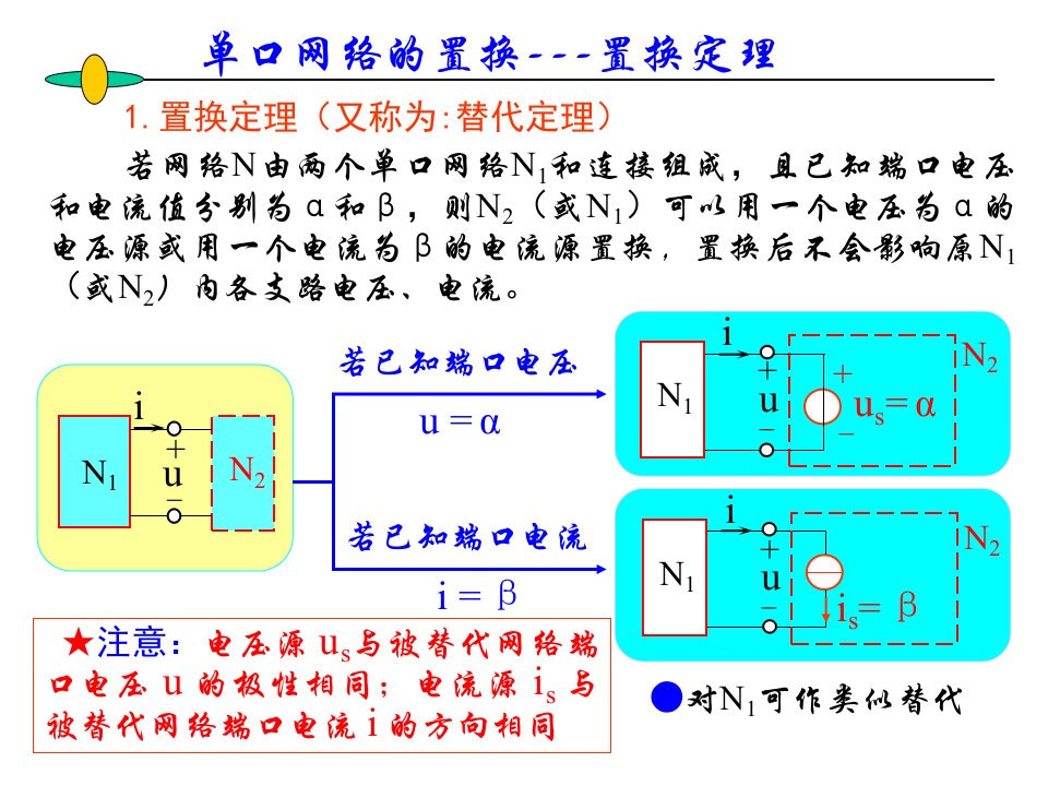 置换定理又称替代定理