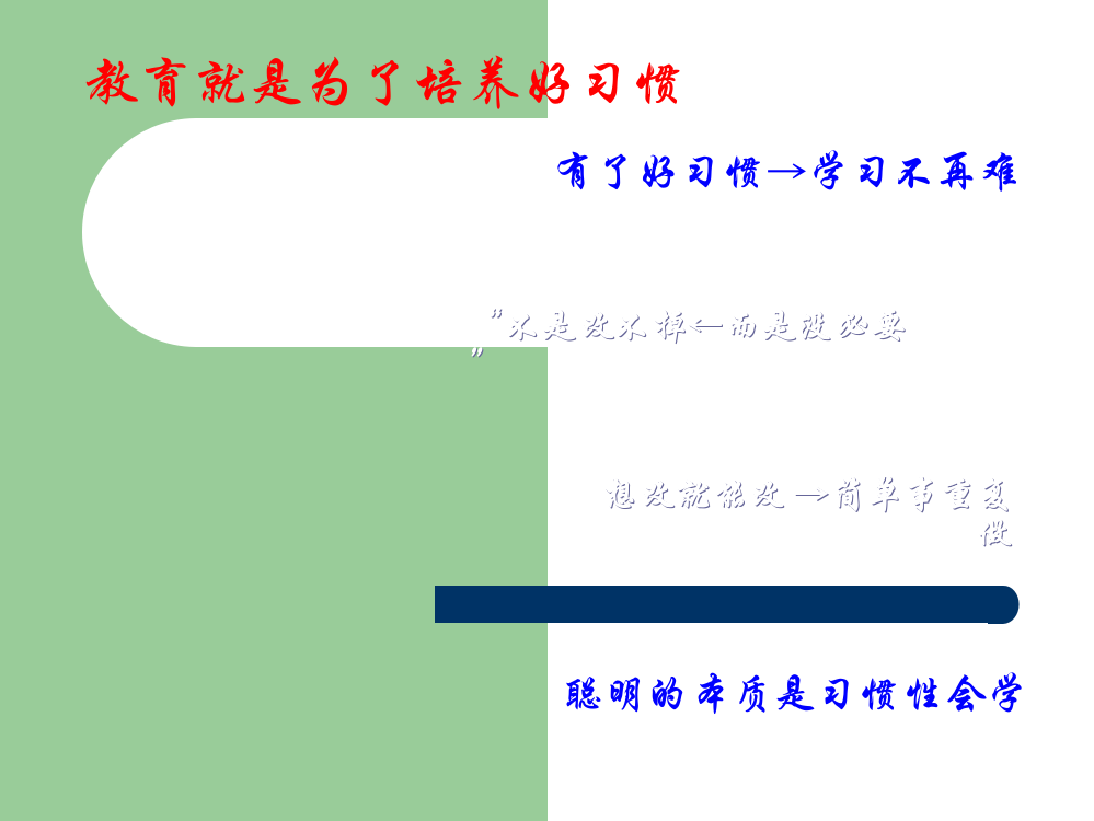 好习惯培养-家庭教育ppt